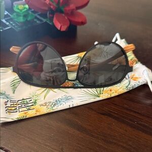 Cali Life Co Black Aviators with wood 🪵 arms